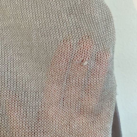 NWOT Rubbish J. Rotten Grey Red Acrylic Crewneck Pullover Unisex Sweater - Picture 10 of 10